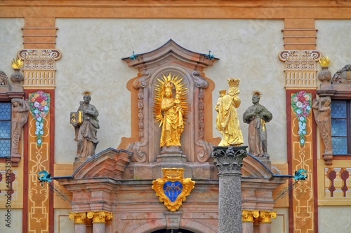 The shrine of Our Lady of Svata Hora, Pribram, Czech Republic.