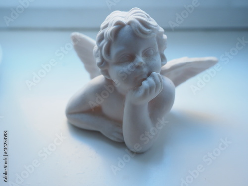 Photo interior decoration with the shape of angel's upper torso