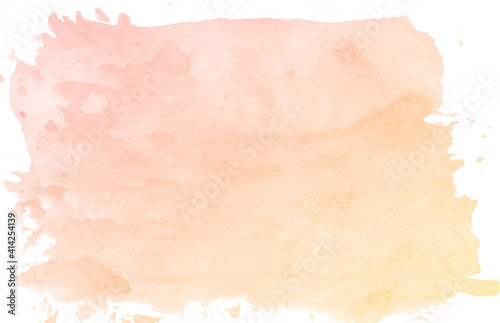 isolated spot of pink color painted with watercolor