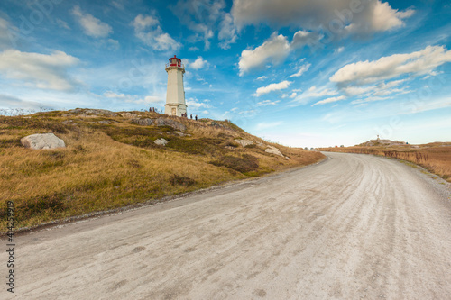 Canada, Nova Scotia, Louisbourg Lighthouse. Fototapet