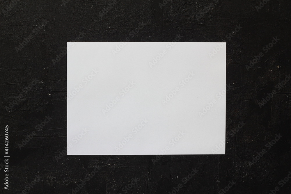 mock-ups paper on black background, white paper Blank portrait A4. brochure magazine. use banners products business cards to showcase your mock-ups paper on black background, white paper Blank portrait A4. brochure magazine. use banners products business cards to showcase your