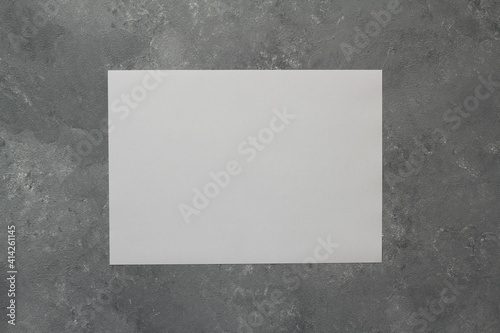 mock-ups paper on gray background, white paper Blank portrait A4. brochure magazine. use banners products business cards to showcase your