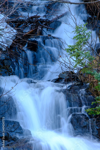 waterfall in autumn