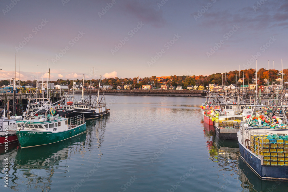 Canada, Nova Scotia, Digby. World's largest scallop boat fleet.