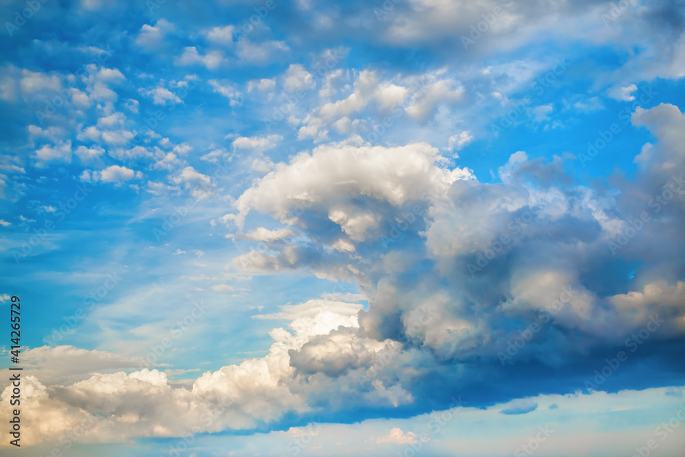Blue sky with beautiful natural white clouds. Blue sky with beautiful natural white clouds.