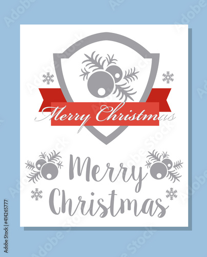 Christmas celebratory banner for design, cards, invitations, and presentations