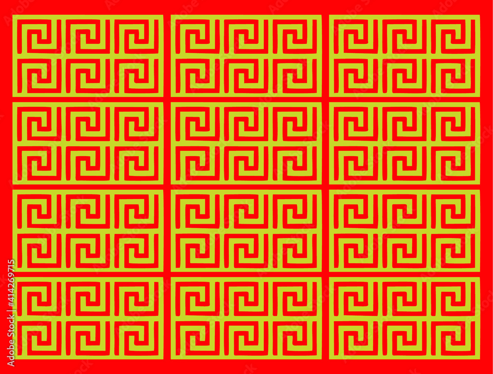 Chinese traditional motif background. Red and gold. Vector illustration of EPS10 Chinese traditional motif background. Red and gold. Vector illustration of EPS10