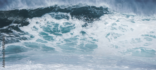 sea foam on a big wave © LeticiaLara