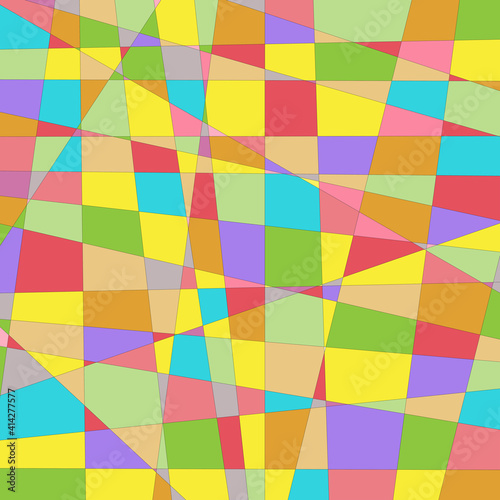 abstract multicolored stained glass, mosaic background, vector