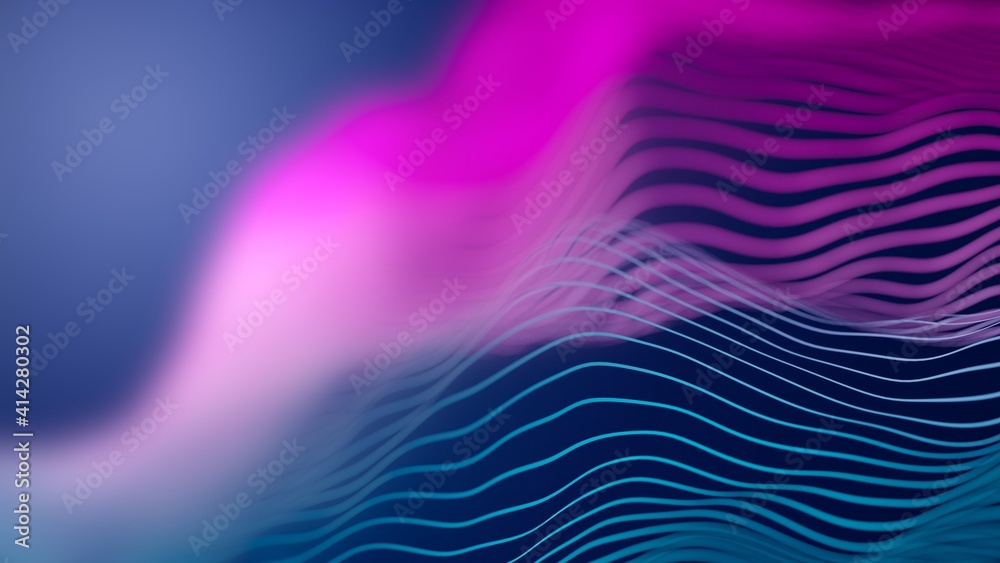 Blue and red wave lines terrain or landscape over blue background, technology or business template Blue and red wave lines terrain or landscape over blue background, technology or business template