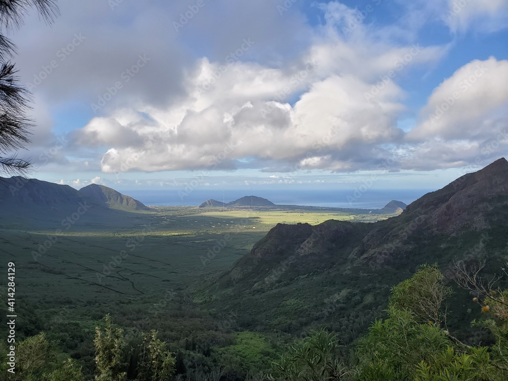 ocean view from a hiking trail in Hawaii