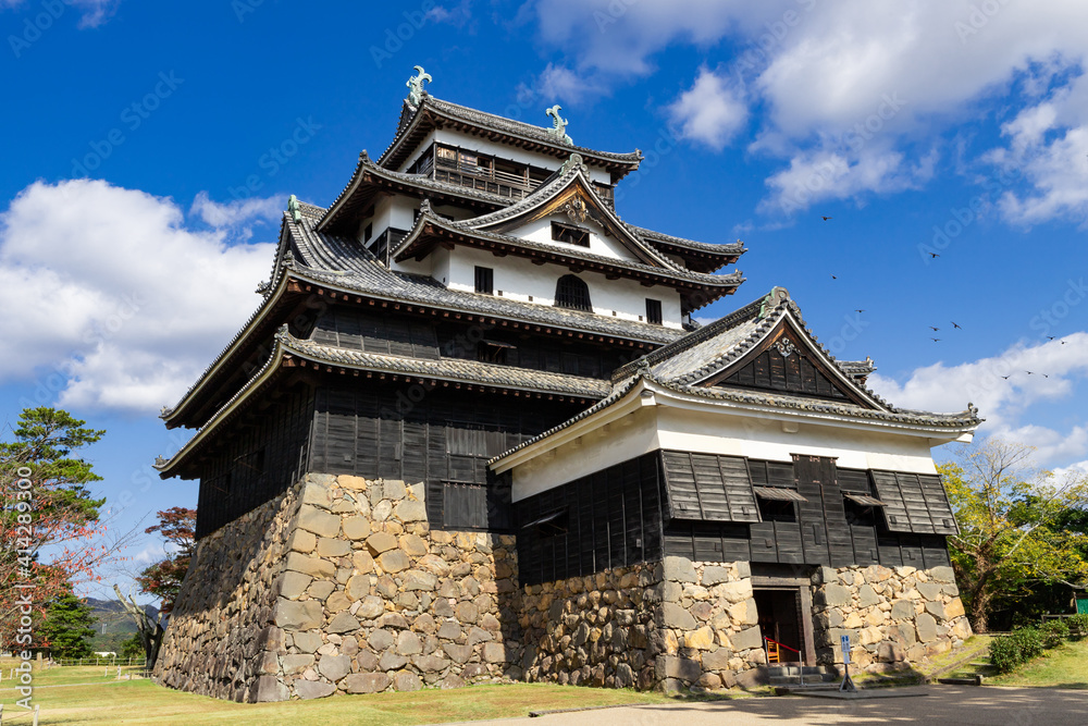 晴天の国宝松江城天守閣 島根県松江市 晴天の国宝松江城天守閣 島根県松江市