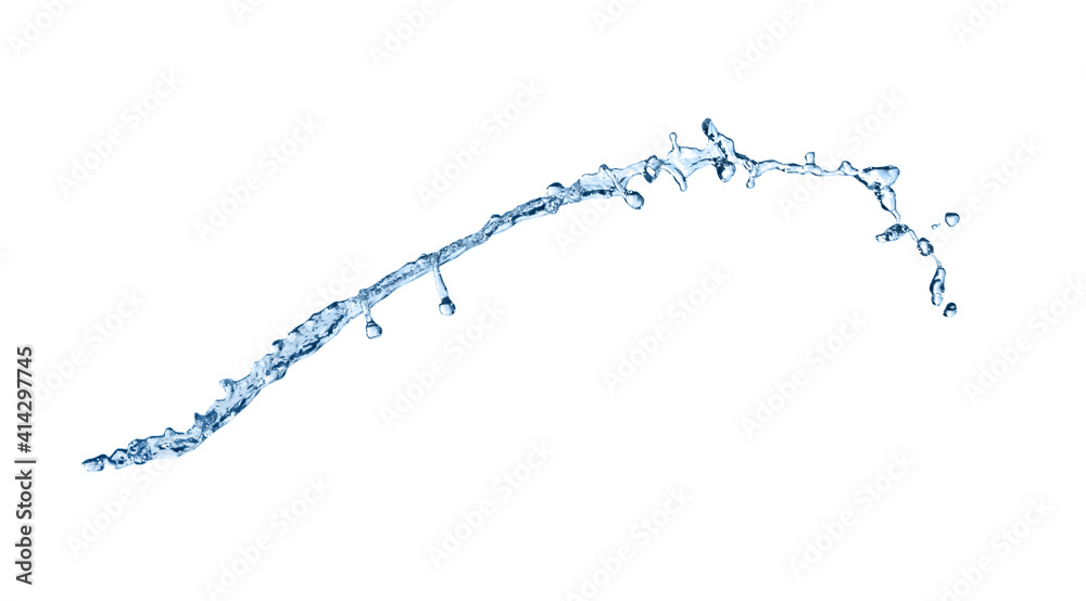 Splash of clear water on white background Splash of clear water on white background