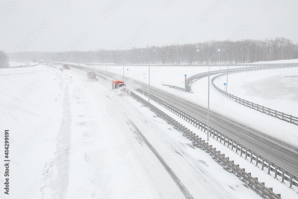 Obraz premium road in snow