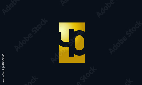 Unique Modern Gold Box Number 40 Logo
