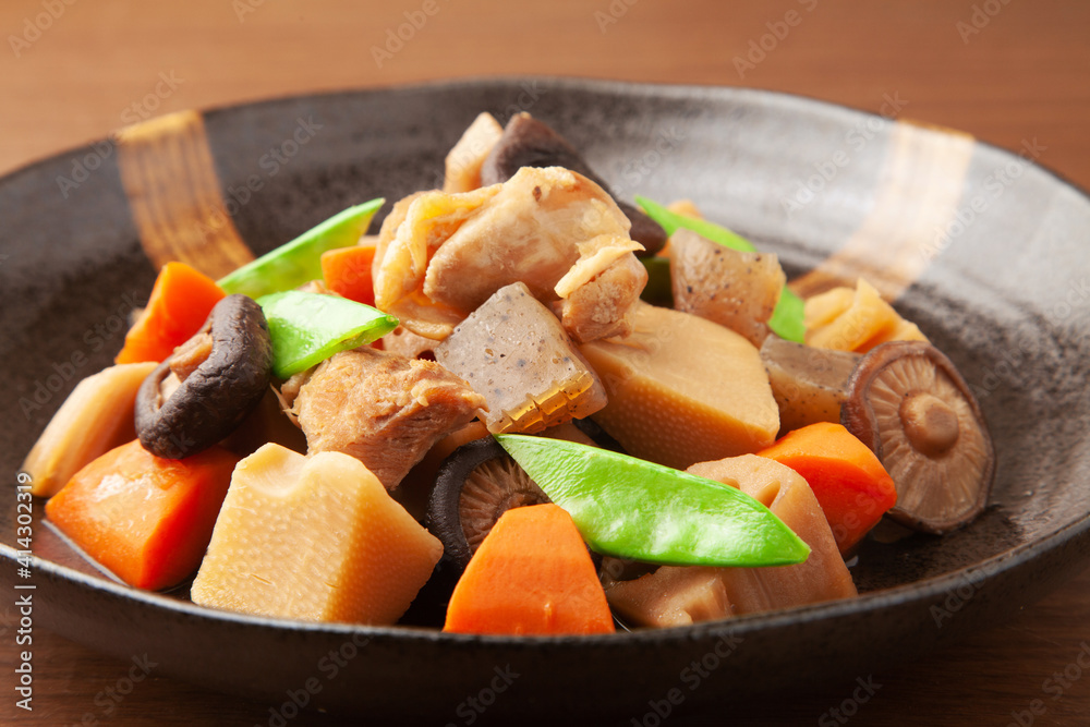 鶏肉と根菜の含め煮 鶏肉と根菜の含め煮