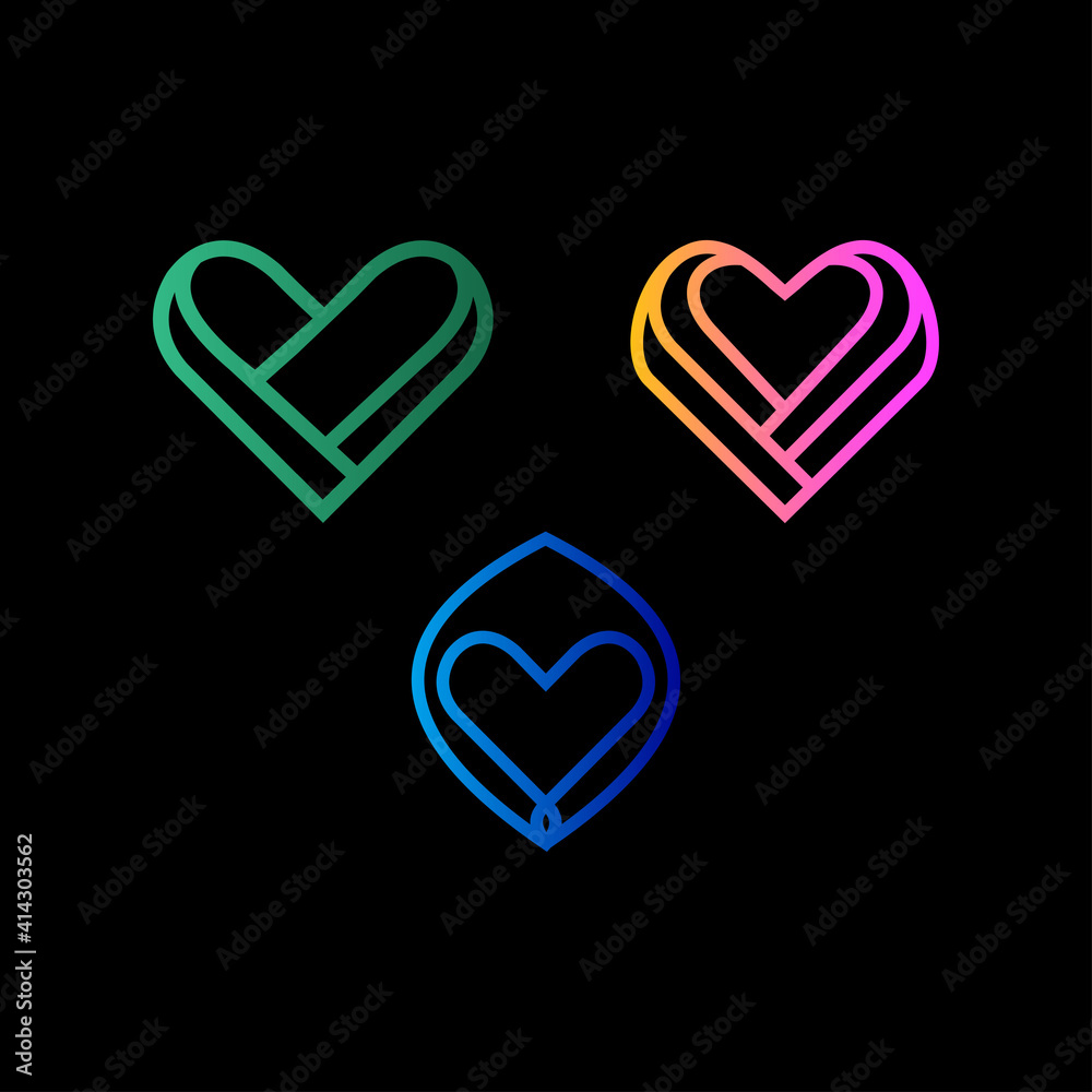 Minimalist Love logo collection Minimalist Love logo collection