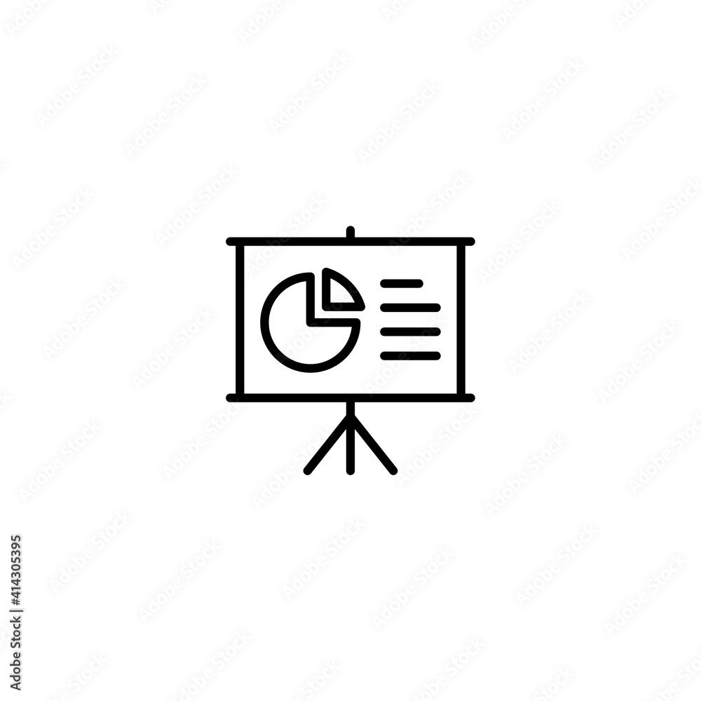 Presentation icon vector for computer, web and mobile app Presentation icon vector for computer, web and mobile app