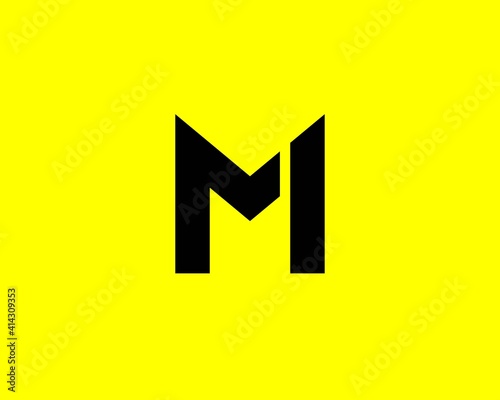 Mi im letter logo design vector template
