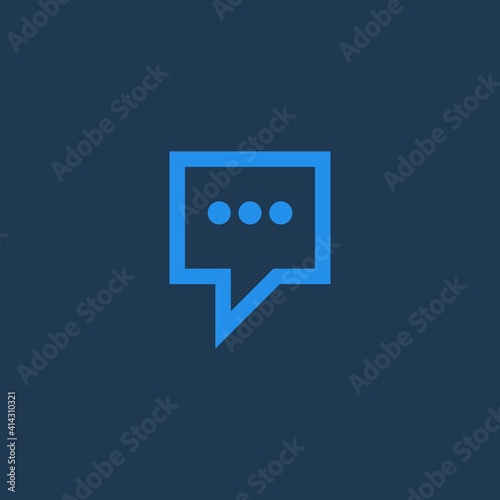 chat logo vector concept logo