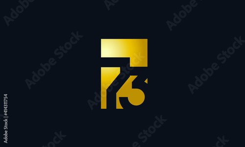 Unique Modern Gold Box Number 73 Logo