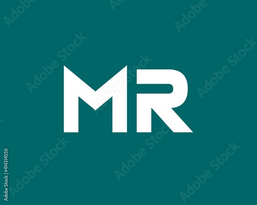 MR RM letter logo design vector template