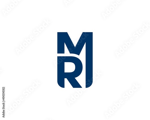 MR RM letter logo design vector template