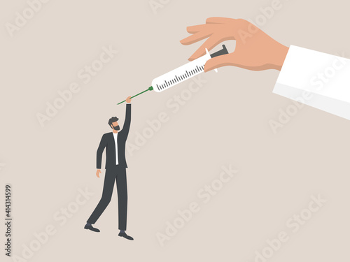  Injection to stop coronavirus pandemic, men depend on vaccines