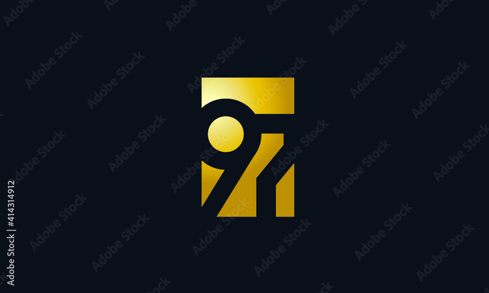 Unique Modern Gold Box Number 970 Logo Unique Modern Gold Box Number 970 Logo