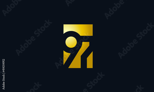 Unique Modern Gold Box Number 970 Logo photo