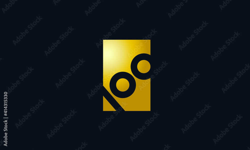 Unique Modern Gold Box Number 100 Logo Unique Modern Gold Box Number 100 Logo