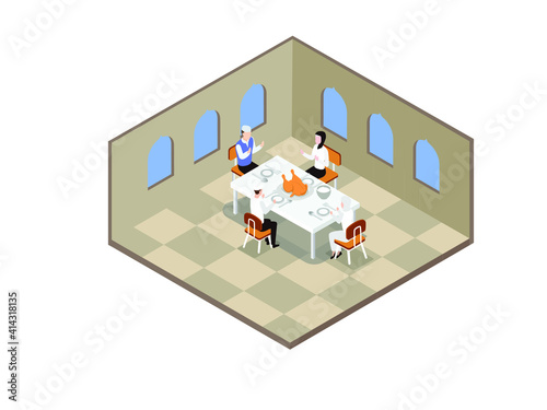 isometric 3d vector concept for banner, website, illustration, landing page, flyer, etc.