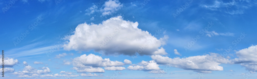 Fototapeta premium large white cloud in blue sky