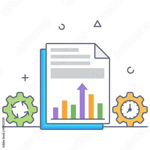 
An icon design of efficiency management 
