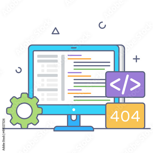 
Vector design of software development icon
