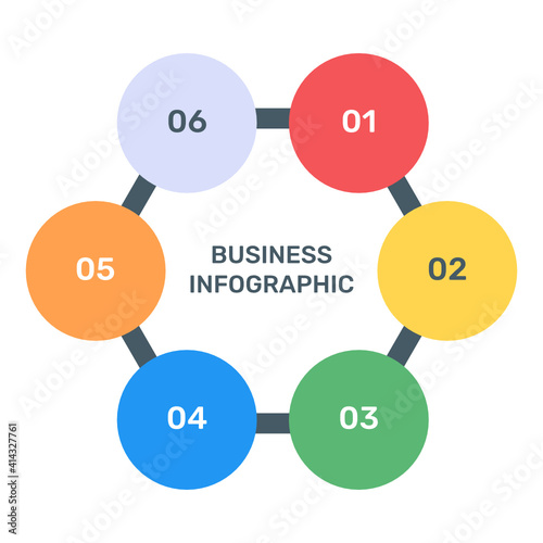 
Options chart icon in flat editable design
