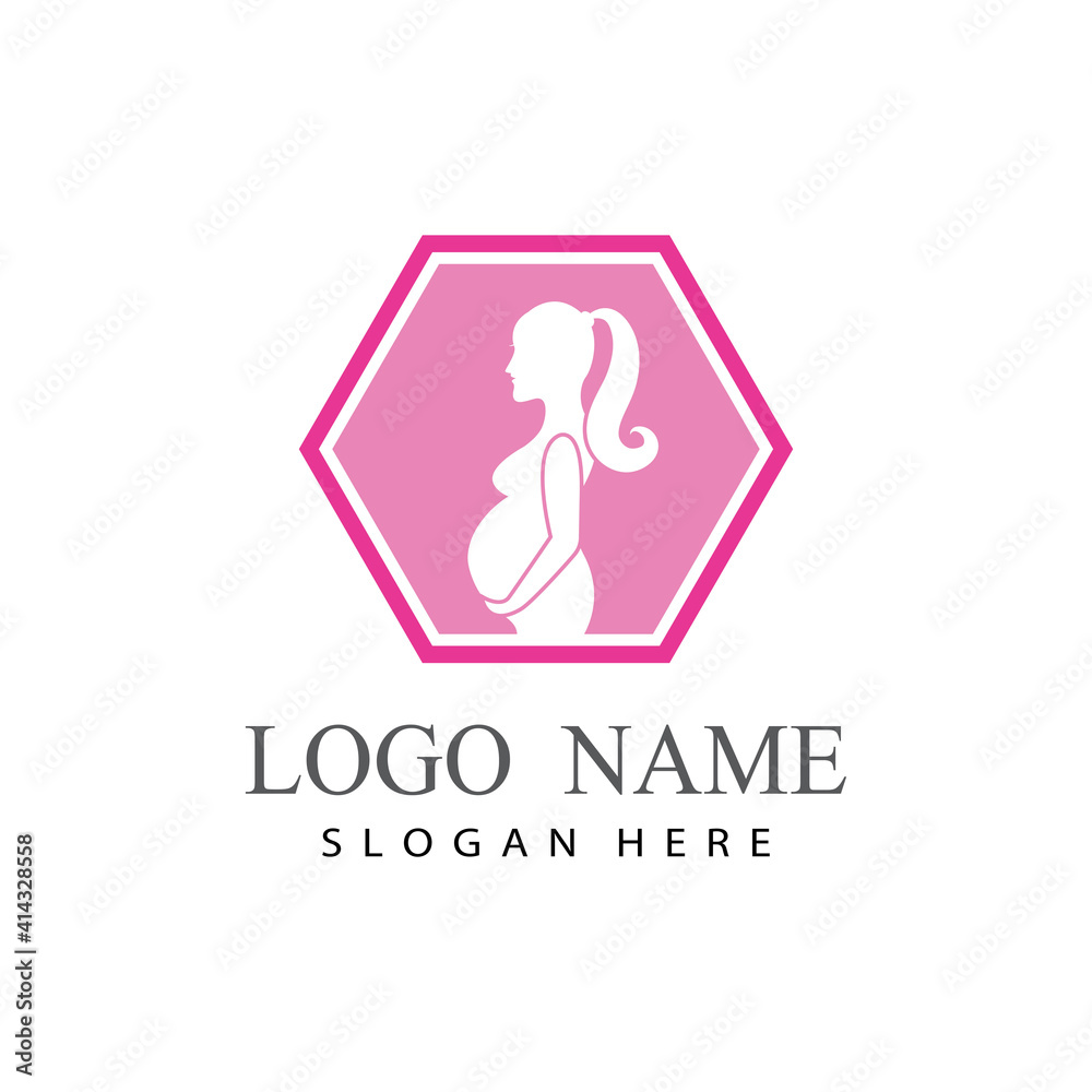 pregnant woman line art symbols template vector pregnant woman line art symbols template vector
