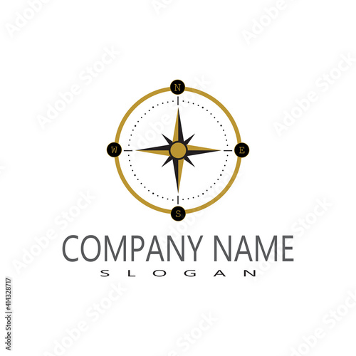 Compass Logo Template vector icon illustration design