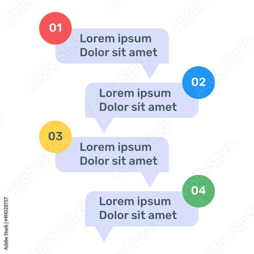 
A flat icon of descriptive analytics in editable design
