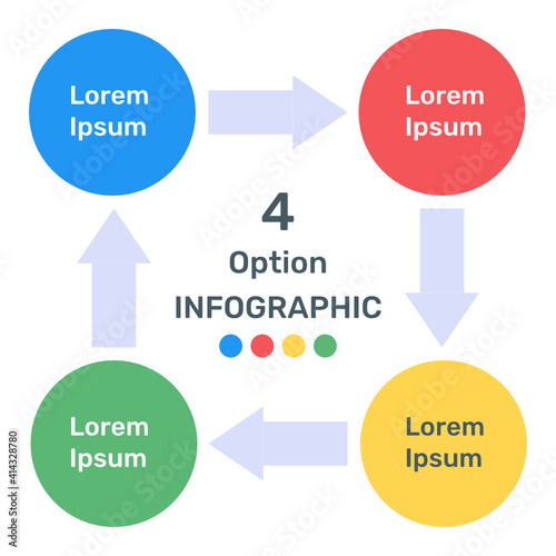 
Modern data analytics flat icon design
