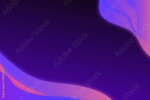 Neon purple curve frame template vector