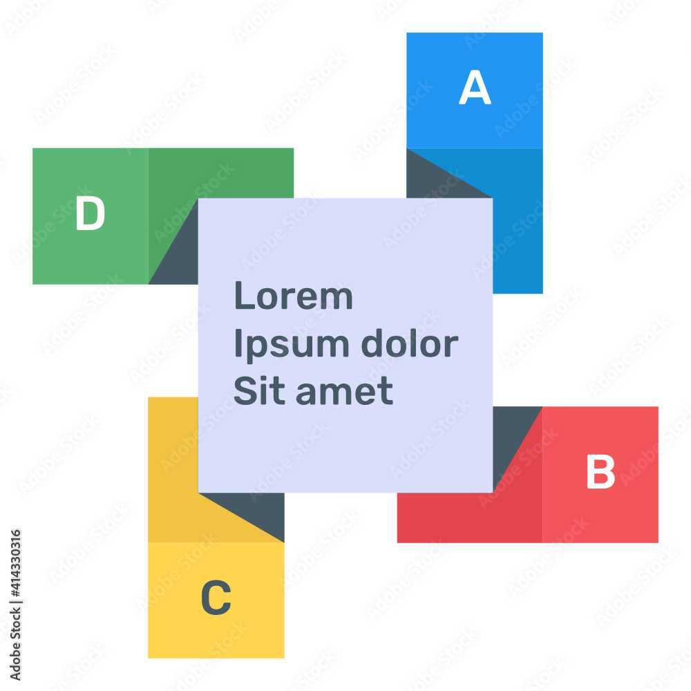 Business data representation through arrows infographic in flat icon Business data representation through arrows infographic in flat icon