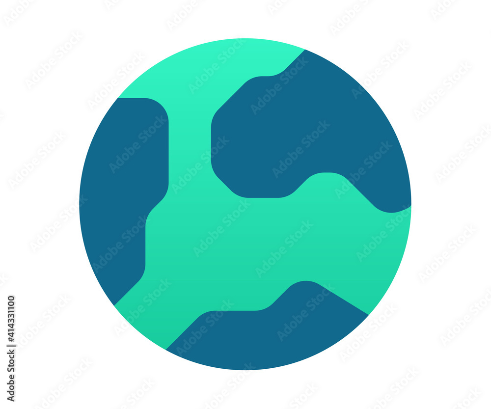 earth global world single isolated icon with gradient style earth global world single isolated icon with gradient style