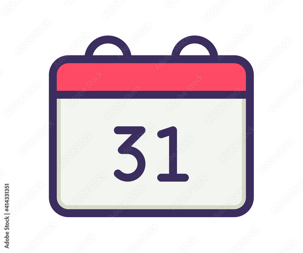 calendar date schedule single isolated icon with filled line style calendar date schedule single isolated icon with filled line style