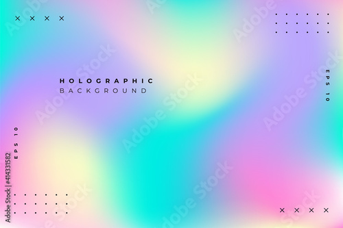 Colorful holographic abstract background. Eps 10 vector