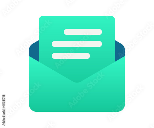 email envelope letter single isolated icon withemail envelope letter single isolated icon with gradient style