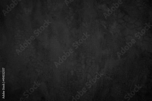 Close up retro plain dark black cement & concrete wall background texture for show or advertise or promote product and content on display and web design element concept decor. © siripak