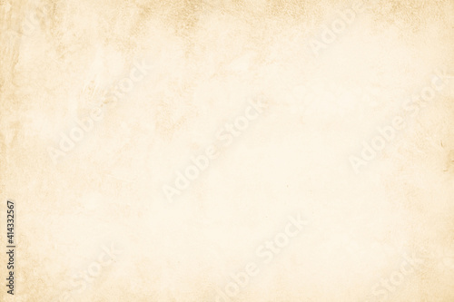 Close Up retro plain cream color cement wall background texture for show or advertise or promote product and content on display and web design element concept. Old concrete wall texture background. © siripak