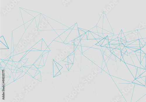 Abstract vector illustration on white background. Creative geometric wallpaper. Digital texture. Global communication network concept. White futuristic texture