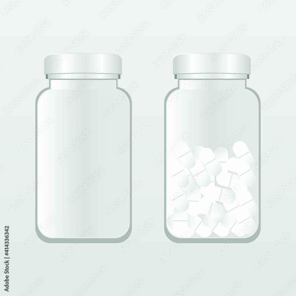 vector bottle with pills. flat image of medicines in medicine container. oval and round medical tablets. vector bottle with pills. flat image of medicines in medicine container. oval and round medical tablets.